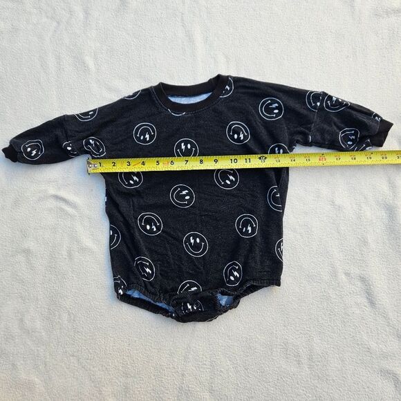 Brixton Phoenix Black and White Smiley Face Bubble Romper 12-18M - Picture 4 of 9
